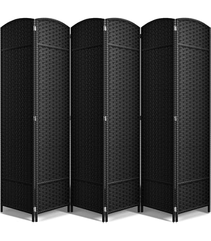 Amazon.com: COCOSICA 4 Panel Folding Room Divider,Woven Privacy